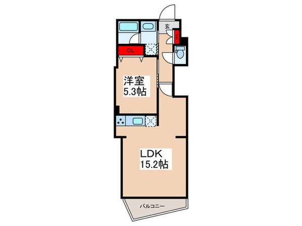 GENOVIA東向島Ⅲskygardenの物件間取画像